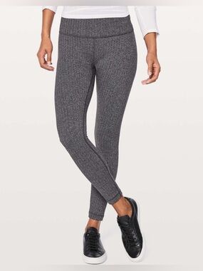 lululemon athletica Heathered Charcoal High-Rise Leggings